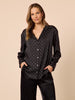 Glimmer Diamante Shirt - Black hammock & vine
