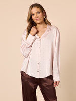 Glimmer Diamante Shirt - Blush