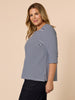 New Mariner Stripe Tee - Navy/White GORDON SMITH