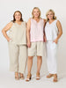 Tilly Linen Camisole - Pale Pink