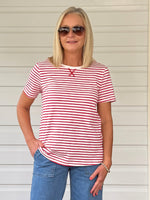 Classic Stripe Tee - Red/White