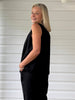 Tilly Linen Camisole - Black