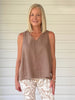Tilly Linen Camisole - Mocha