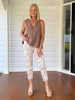 Tilly Linen Camisole - Mocha