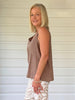 Tilly Linen Camisole - Mocha