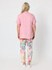 Audrey Linen Short Sleeve Top - Musk