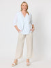 Lara Linen Wide Leg Pant - Natural