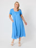 Le Marais Linen Midi Dress - Cornflower