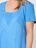Le Marais Linen Midi Dress - Cornflower
