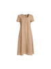 Le Marais Linen Midi Dress - Mocha