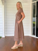 Le Marais Linen Midi Dress - Mocha