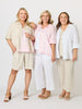 Milly Ruffle Hem Linen Shirt - Natural