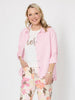 Milly Ruffle Hem Linen Shirt - Pale Pink