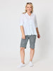 Milly Ruffle Hem Linen Shirt - White
