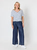 Monaco Wide Leg Denim Pant - Denim