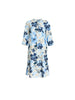 Amalfi Floral Rose Print Dress - Cornflower Multi