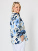 Amalfi Floral Rose Print Shirt - Cornflower Multi