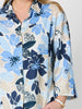 Amalfi Floral Rose Print Shirt - Cornflower Multi