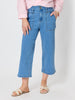 Hudson Wide Leg Crop Jean - Denim