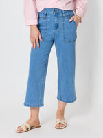 Hudson Wide Leg Crop Jean - Denim