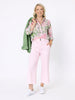 Hudson Wide Leg Crop Jean - Pale Pink