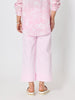 Hudson Wide Leg Crop Jean - Pale Pink