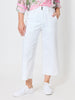 Hudson Wide Leg Crop Jean - White