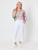 Hudson Wide Leg Crop Jean - White