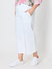 Hudson Wide Leg Crop Jean - White