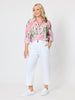 Hudson Wide Leg Crop Jean - White