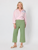 Hudson Wide Leg Crop Jean - Fern