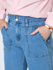 Hudson Wide Leg Crop Jean - Denim