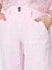 Hudson Wide Leg Crop Jean - Pale Pink