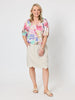 Desert Rose Floral Print Top - Pink Multi
