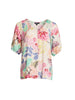 Desert Rose Floral Print Top - Pink Multi