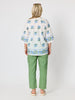 Florida Floral Embroidered Top - White Multi