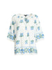 Florida Floral Embroidered Top - White Multi