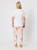 Merci Sequin Print Cotton Tee - White