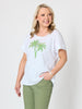 Oasis Palm Sequin T-shirt - White
