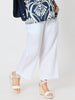 Lara Wide Leg Linen Pant - White