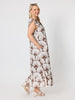 Tuscan Print Cotton Maxi Dress - Coffee Multi