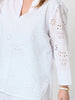 Belle Broderie Top - White