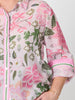 Desert Oasis Floral Print Sheer Shirt - Musk Multi