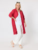 Riviera Cotton Broderie Dress - Rouge