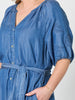 Oasis Embroidered Denim Dress - Denim