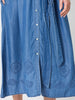 Oasis Embroidered Denim Dress - Denim
