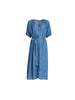 Oasis Embroidered Denim Dress - Denim