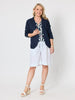 Riviera Linen Knit Blazer - Navy