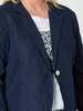 Riviera Linen Knit Blazer - Navy