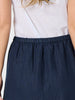 Amy Linen Maxi Skirt - Navy